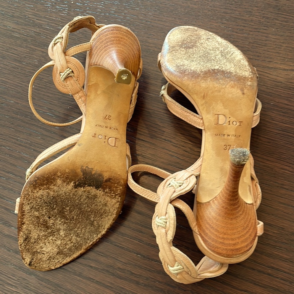 Dior sandals pink sz 37 (US 7) - Picture 4 of 6